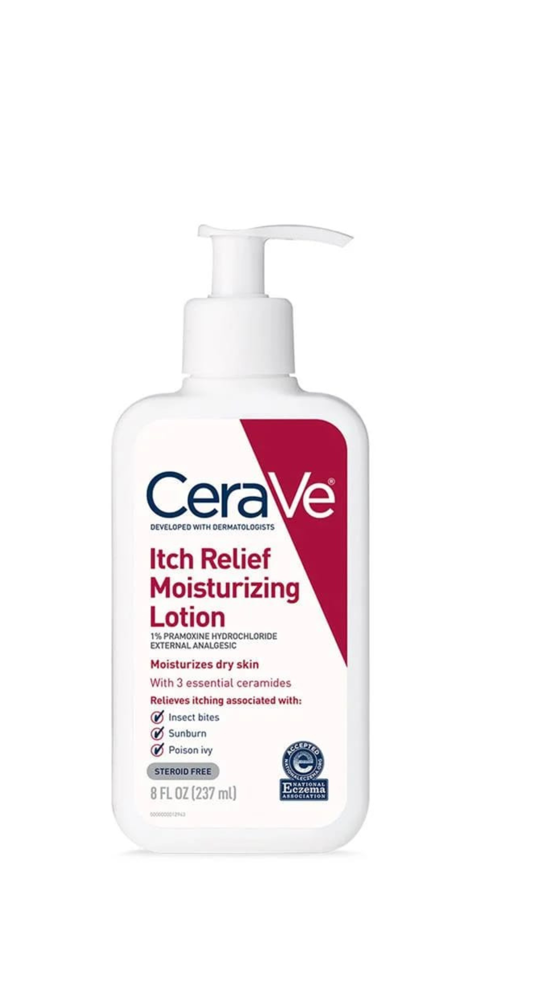 CeraVe Anti Itch Moisturizing Lotion with Pramoxine Hydrochloride Relieves Itch with Minor Skin Irritations Sunburn Relief Bug Bites 16 Ounces