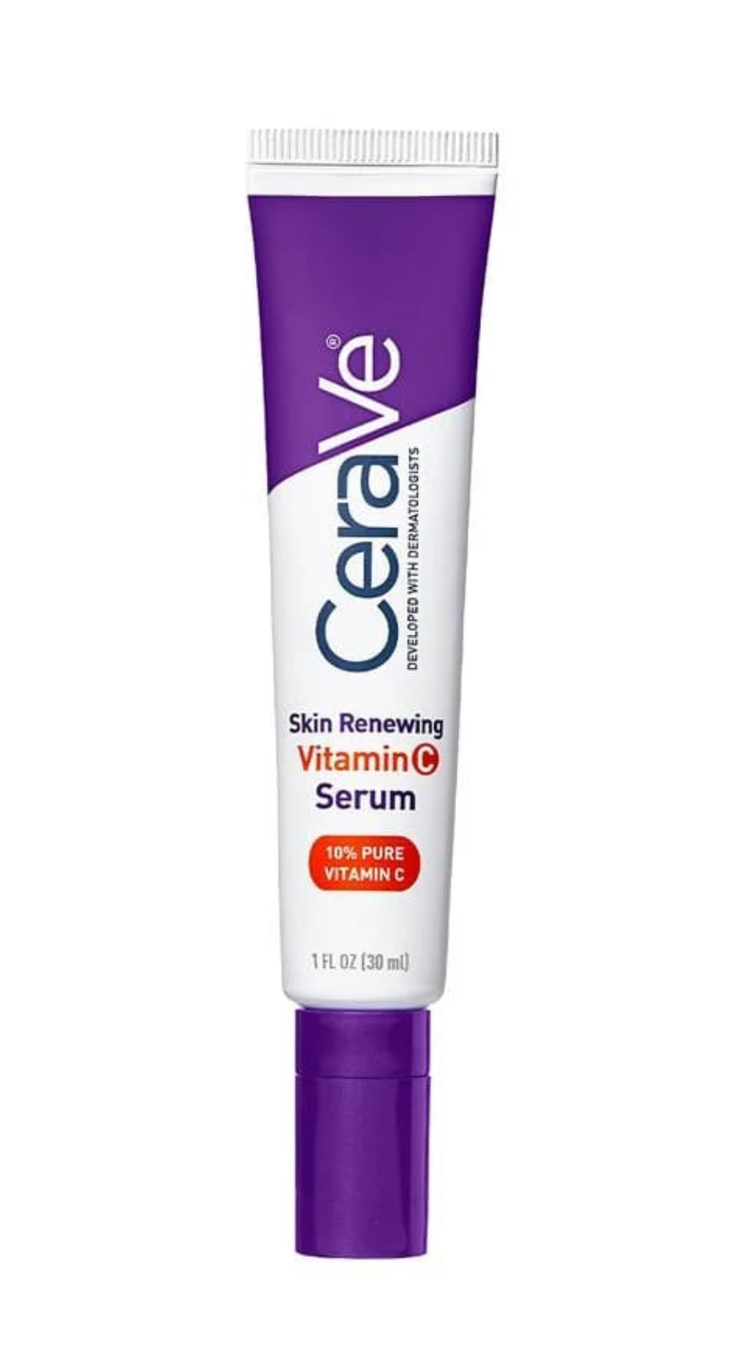 CeraVe Vitamin C Serum with Hyaluronic Acid | Skin Brightening Serum for Face with 10% Pure Vitamin C | Fragrance Free | 1 Fl. Oz