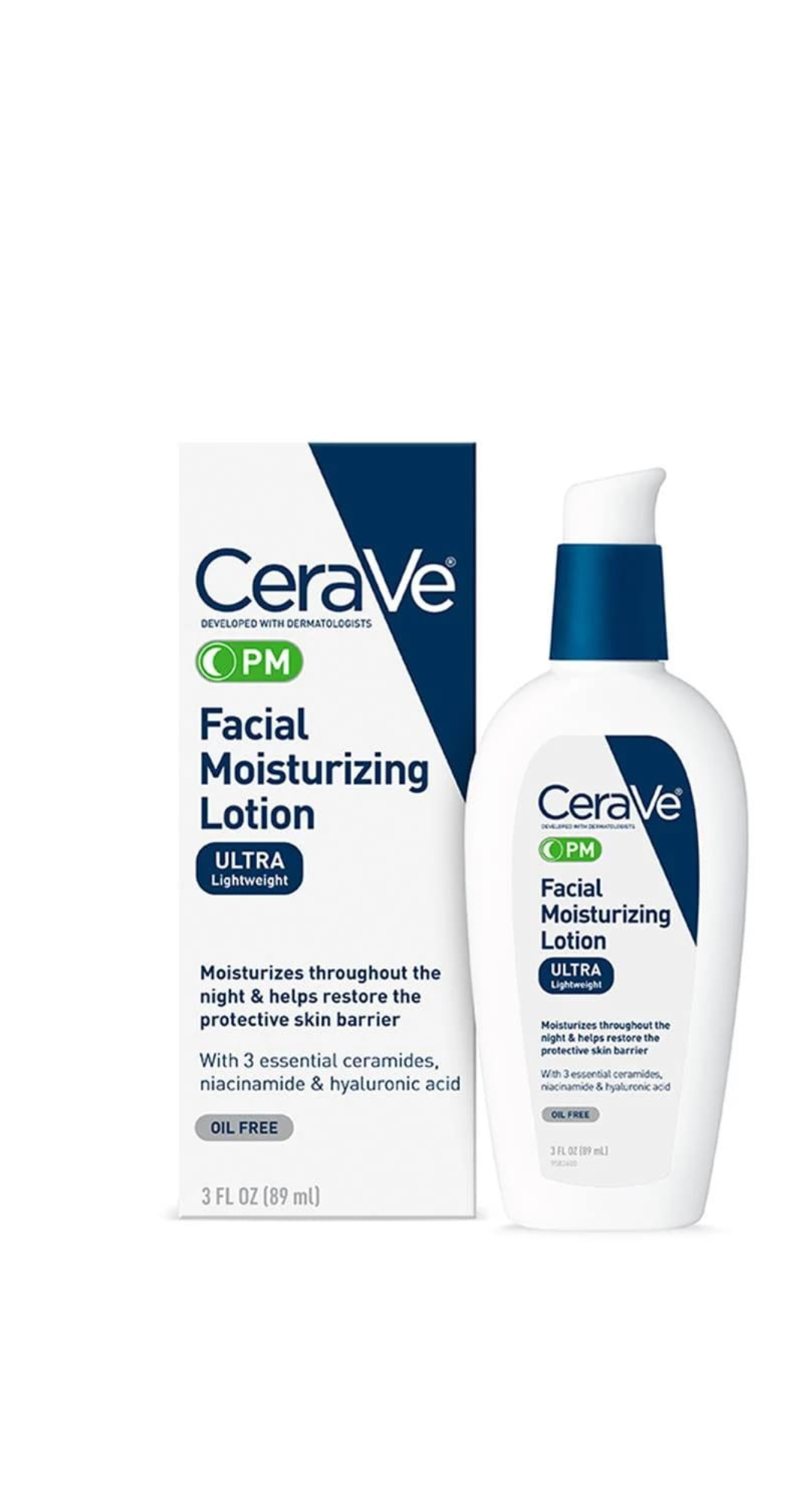 Cerave Facial Moisturizing Lotion PM 3 Oz (2 Pack)