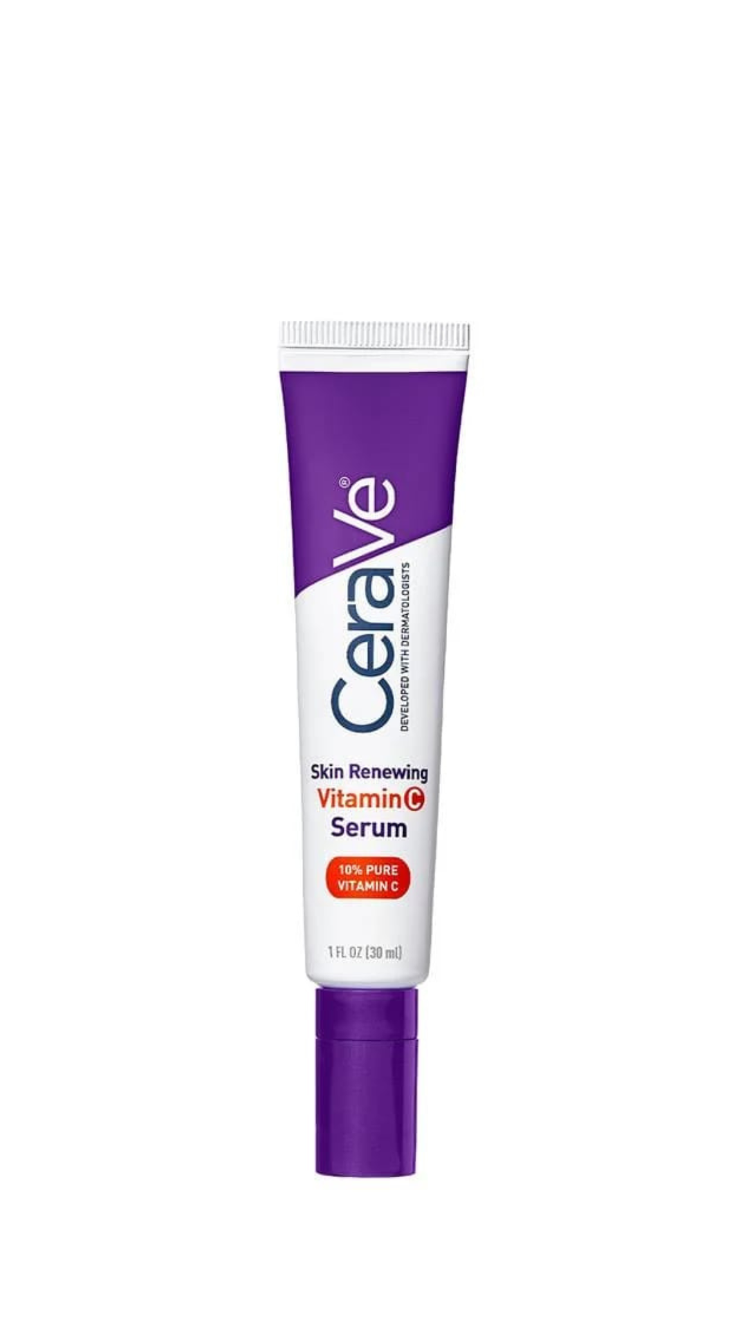 CeraVe Vitamin C Serum with Hyaluronic Acid | Skin Brightening Serum for Face with 10% Pure Vitamin C | Fragrance Free | 1 Fl. Oz