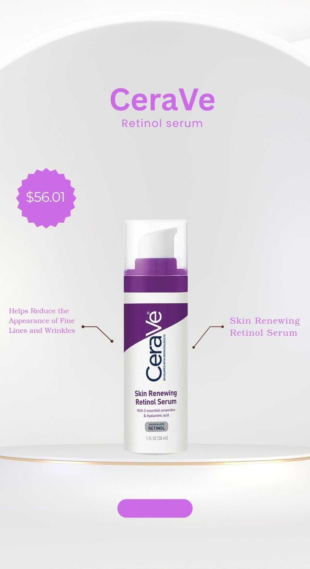 CeraVe Smooth Radiance Retinol Face Serum