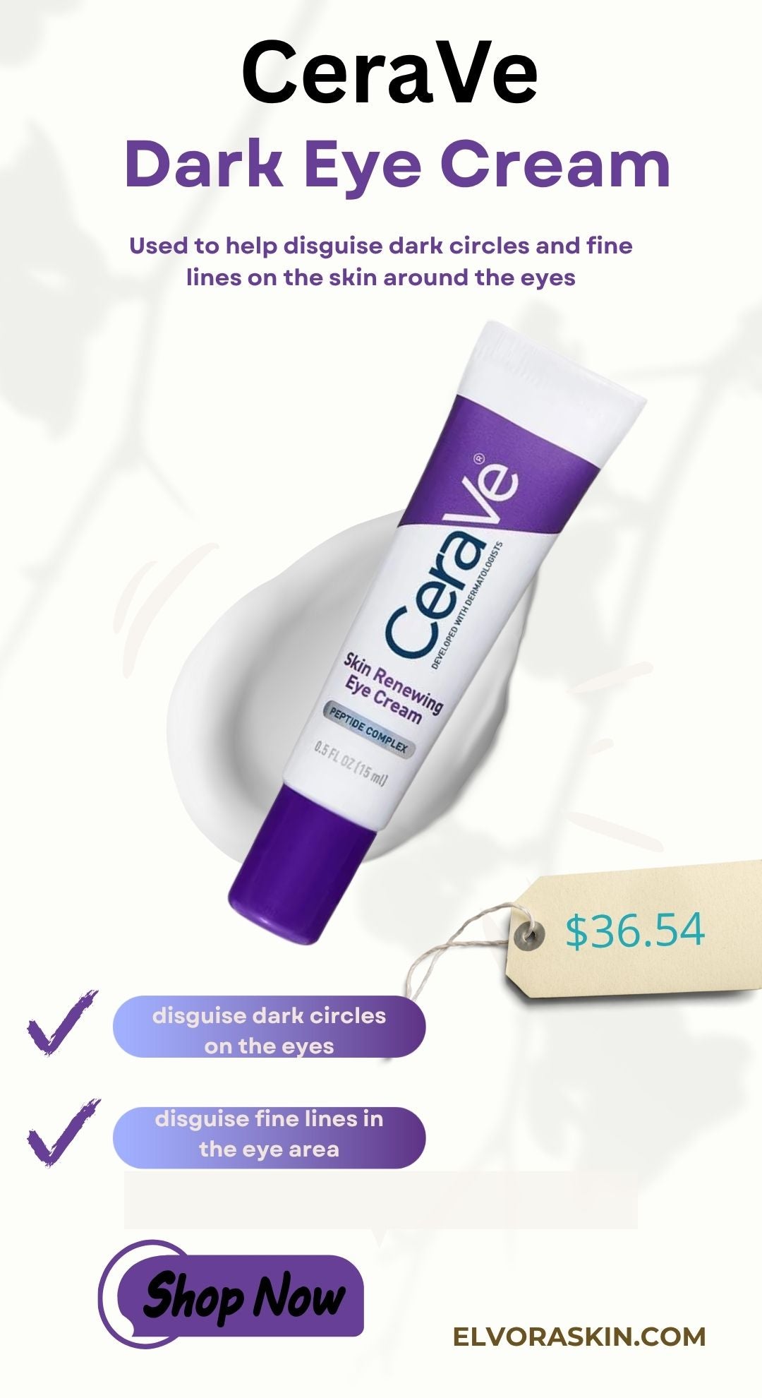 CeraVe Brightening Eye Cream with Caffeine