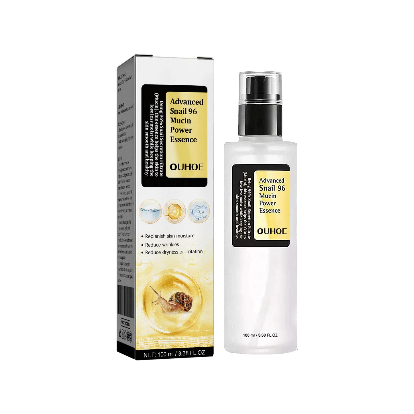 Snail Mucin 96% Revital Essence - Anti-Wrinkle & Glow