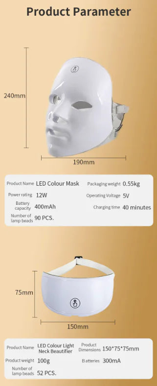 GlowBoost LED Facial Mask