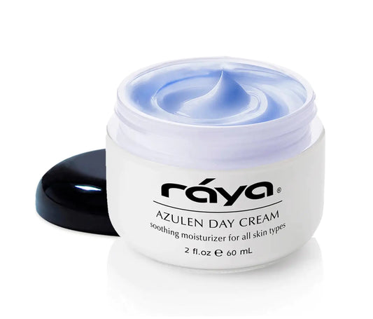 Raya Azulen Cream (301) | Moisturizing Day and Night Face Cream for Combination and Sensitive Skin | Refines Tones and Tightens | Made with Soothing Azulene