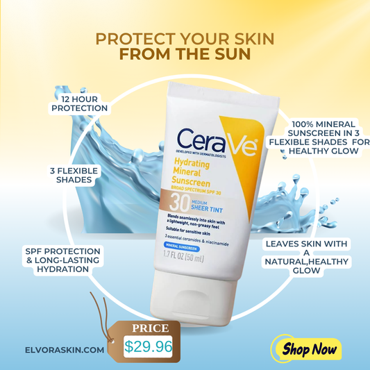 CeraVe Sheer Tint Hydrating Sunscreen SPF 30 - 1.7 Oz