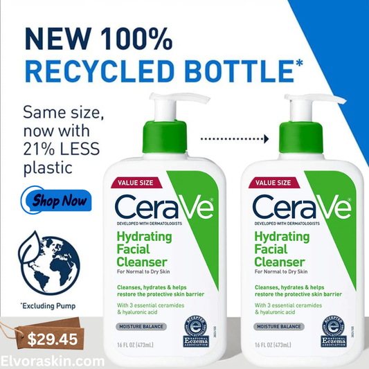 CeraVe Hydrating Facial Cleanser Moisturizing Face Wash For Dry Skin Hyaluronic Acid + Ceramides + Glycerin Hydrating Cleanser For Normal To Dry Skin National Eczema Association Certified