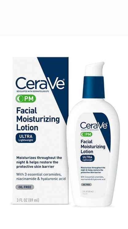 Cerave Facial Moisturizing Lotion PM 3 Oz (2 Pack)